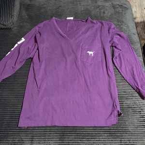 Victoria’s Secret PINK Purple logo long sleeve